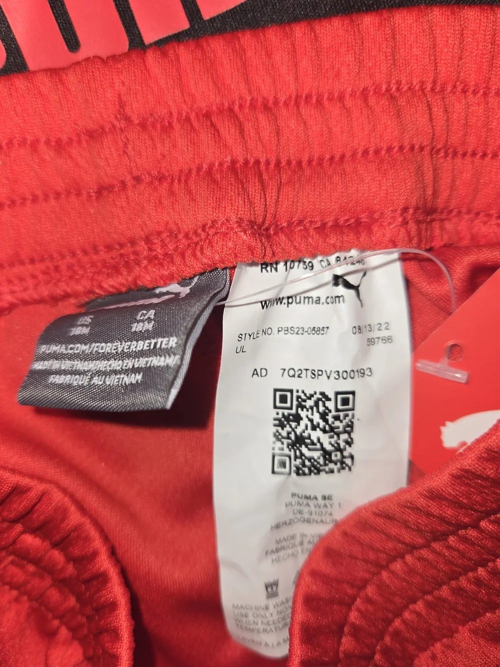 Puma Kids Black and Red Athletic Matching Set - Picture 5 of 5